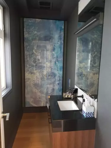 Backlit Primastone Blue Onyx