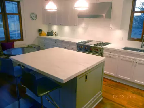 Honed Calacatta Kitchen