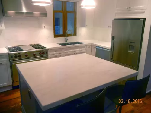 Honed Calacatta Kitchen