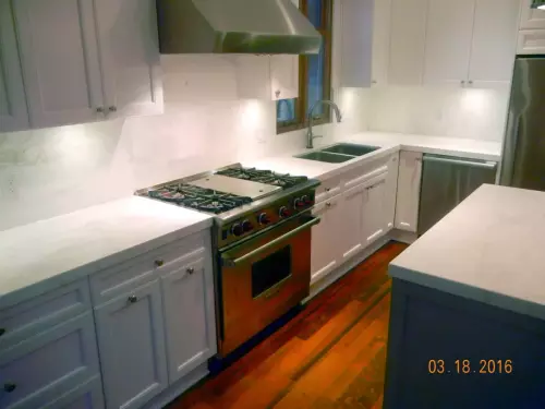 Honed Calacatta Kitchen