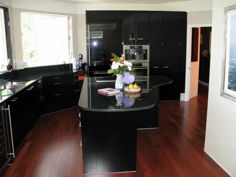 Black Granite Stone Kitchen