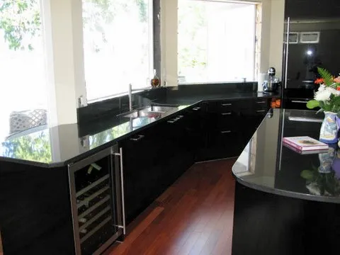 Black Granite Stone Kitchen