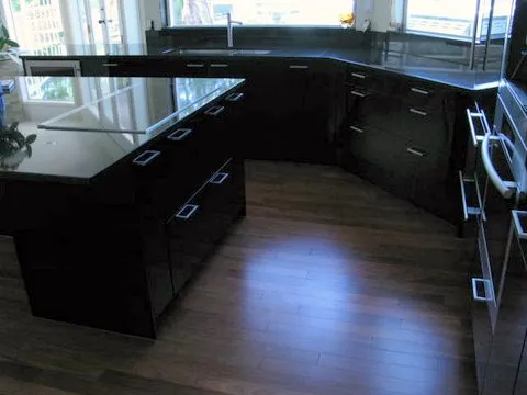Black Granite Stone Kitchen