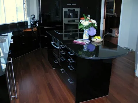 Black Granite Stone Kitchen