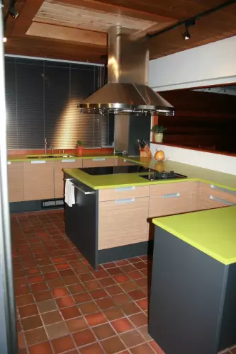 Green Caesar Stone Kitchen