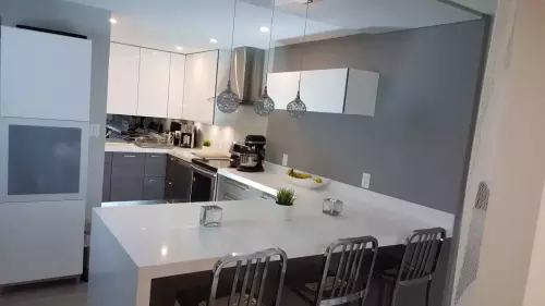Absolute white Caesar Stone Kitchen