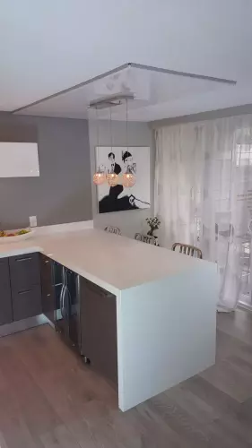 Caesar Stone Pure White Countertops