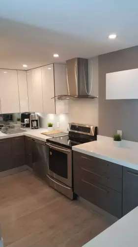 Absolute white Caesar Stone Kitchen