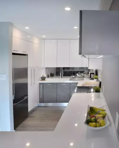 Absolute white Caesar Stone Kitchen