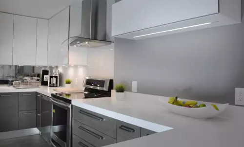 Absolute white Caesar Stone Kitchen